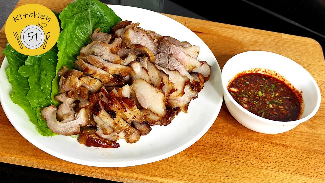 EP16 Authentic Thai Grilled Pork Shoulder Steak Recipe l Kitchen51