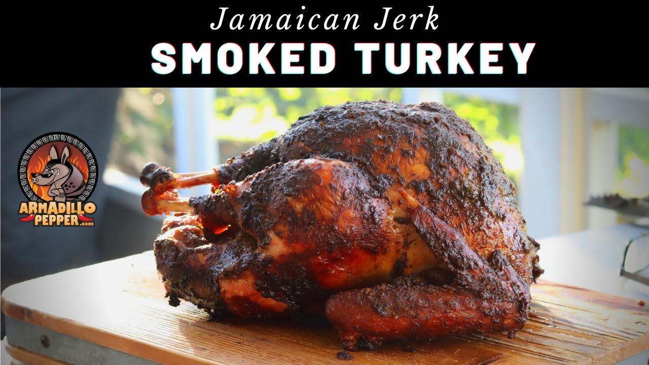 Smoked Jerk Turkey On Asmoke Pellet Grill Brined Injected Bbq